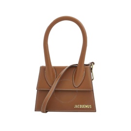 자크뮈스 Jacquemus Brown Leather Le Chiquito Moyen Handbag 213BA002 3072 811