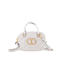 모스키노 Moschino Ladies White Leather Smiley Shoulder Bag 7448-8002-0001