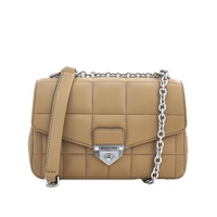 Michael Kors Ladies SoHo Small Quilted Leather Shoulder Bag - Camel 30H0S1SL1T-222