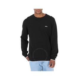 휴고 Hugo Boss Black Curved Logo Regular-Fit Cotton Sweater 50482370-001