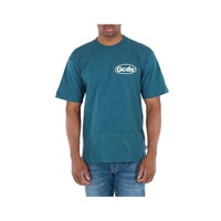 Gcds Mens Teal Shop List Cotton T-shirt SS22M130115-19