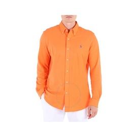 폴로 랄프 로렌 Polo Ralph Lauren Mens Orange Featherweight Logo Embroidered Button-Down Shirt 710654408072