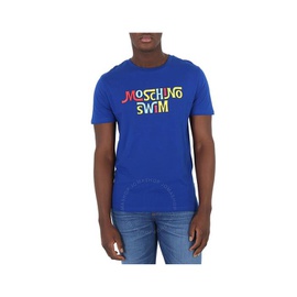 모스키노 Moschino Swim Blue Cotton Logo T-Shirt A1909-2316-345
