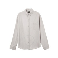 발렌시아가 Balenciaga Cement Grey Large Fit Cotton Shirt 681688 TKM10 2967