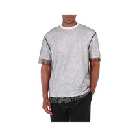 버버리 Burberry Mens Beaded Tulle And Cotton T-shirt 4547514