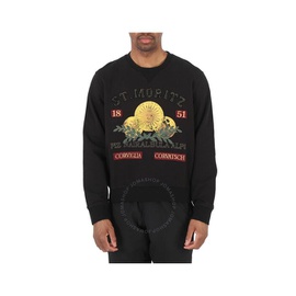 Bally Mens Black St. Moritz Graphic Print Cotton Sweatshirt MCC00W CO122 U901