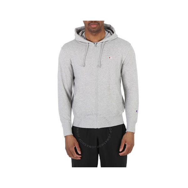챔피온 Champion Oxford Grey Logo Zip Hooded Sweatshirt C3-W104-070