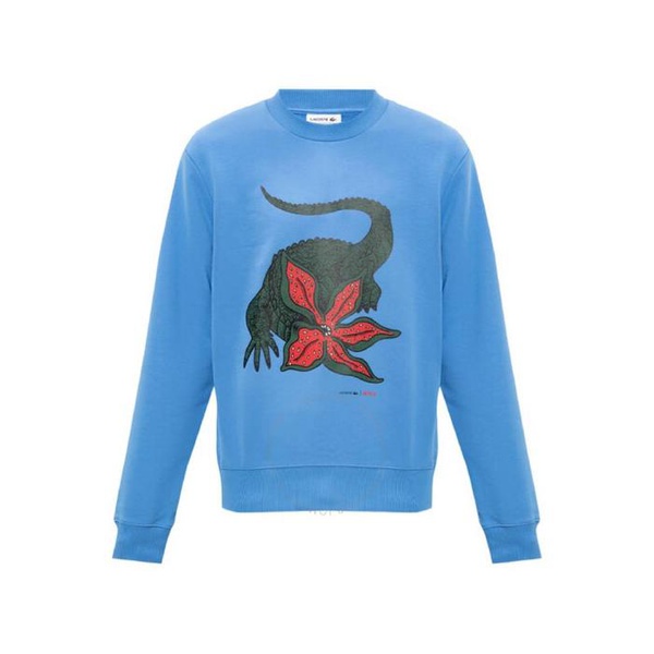 라코스테 라코스테 Lacoste X Netflix Cotton Fleece Crocodile Print Sweatshirt SH8202-MO-L99