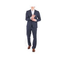 버버리 Burberry Light Navy Windowpane Check Wool Classic Fit Suit 8015734
