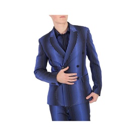 모스키노 Moschino Mens Double-Breasted Stripe Blazer A0504-5258-1297
