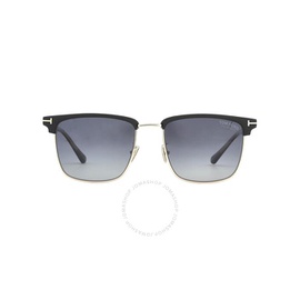톰포드 Tom Ford Hudson Polarized Smoke Gradient Square Mens Sunglasses FT0997-H 02D 55