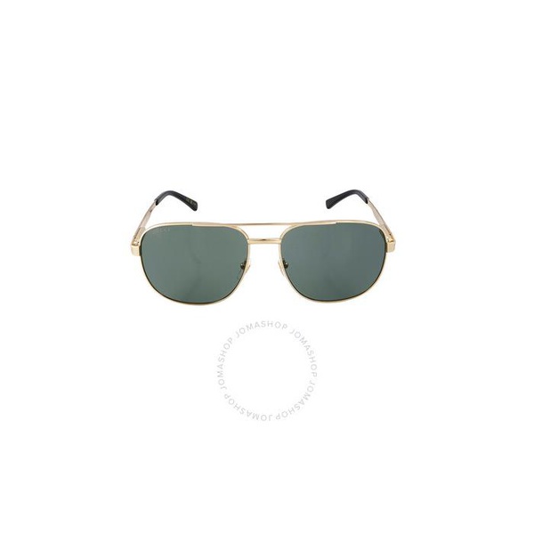 구찌 구찌 Gucci Grey Navigator Mens Sunglasses GG1223S 002 60