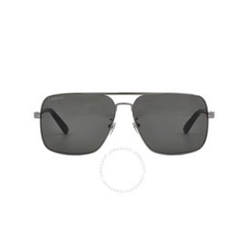구찌 Gucci Grey Navigator Mens Sunglasses GG1289S 001 62