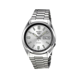 Seiko 5 Automatic Silver Dial Stainless Steel Mens Watch SNXS73