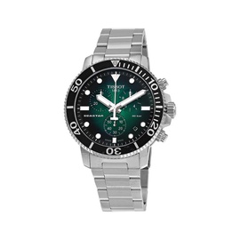 Tissot Seastar Chronograph Quartz Green Dial Mens Watch T120.417.11.091.01