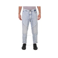 발망 Balmain Mens Ribbed Cotton Slim-Fit Jeans YH0MG080DC57-6FC