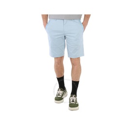 휴고 Hugo Boss Mens Cotton Blend Slim-Fit Regular-Rise Shorts 50472340-453