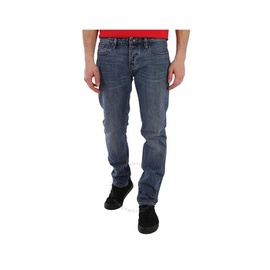Emporio Armani Mens Light Blue J75 Low-Rise Cotton Denim Jeans 3L1J75-1DIQZ-0942
