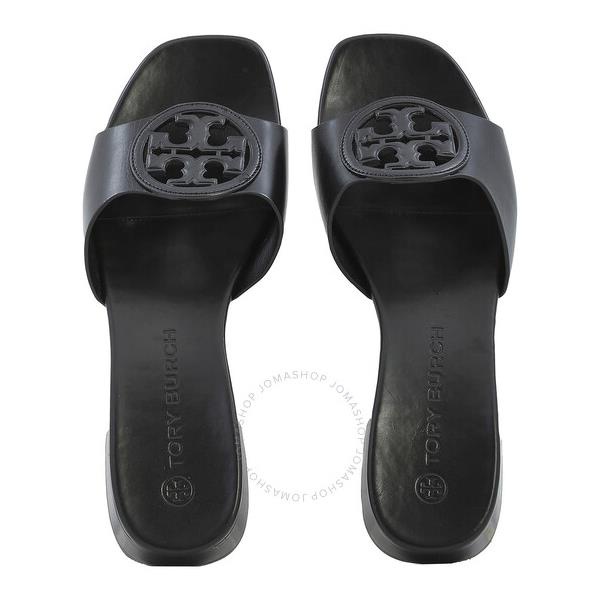 토리버치 Tory Burch Ladies Perfect Black Bombe Miller Slide Sandals 89367-006