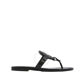 Tory Burch Ladies Perfect Black Miller Pave Thong Sandals 145945-006