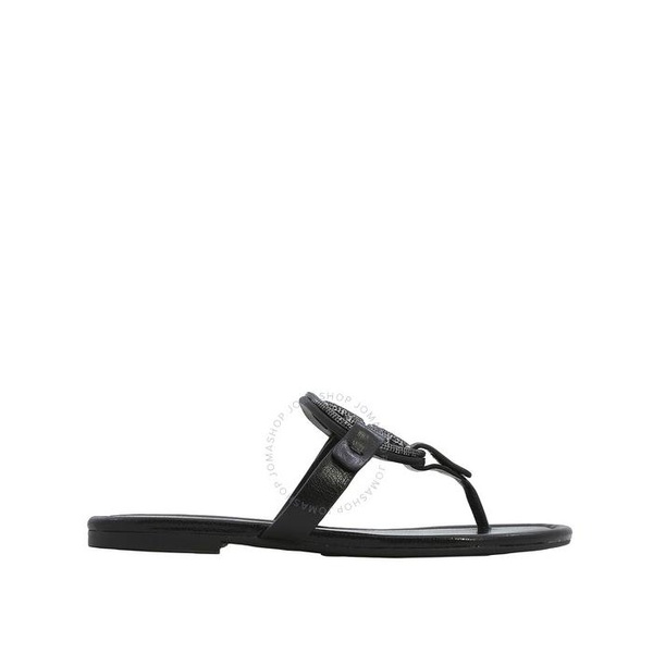 토리버치 Tory Burch Ladies Perfect Black Miller Pave Thong Sandals 145945-006