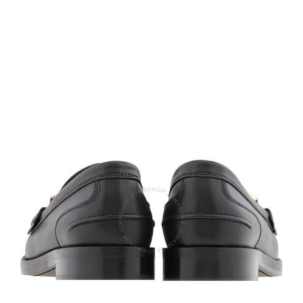 펜디 펜디 Fendi Ladies Black Baguette Leather Loafers 8D8450NA7F0QA1