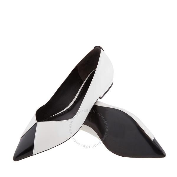 토리버치 Tory Burch Ladies Triangle Pointed-Toe Ballet Flats 149476-100