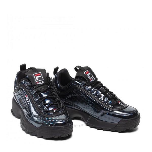 필라 Fila Ladies Black Disruptor F Low-top Sneakers 1011236 18H