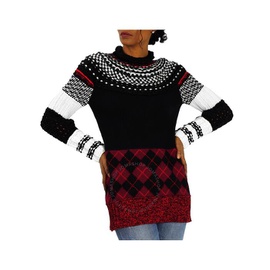 버버리 Burberry Ladies Hand-knitted Yoke Cashmere Wool Sweater 4547174