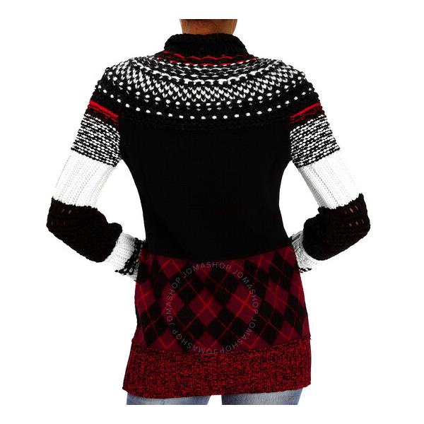 버버리 버버리 Burberry Ladies Hand-knitted Yoke Cashmere Wool Sweater 4547174