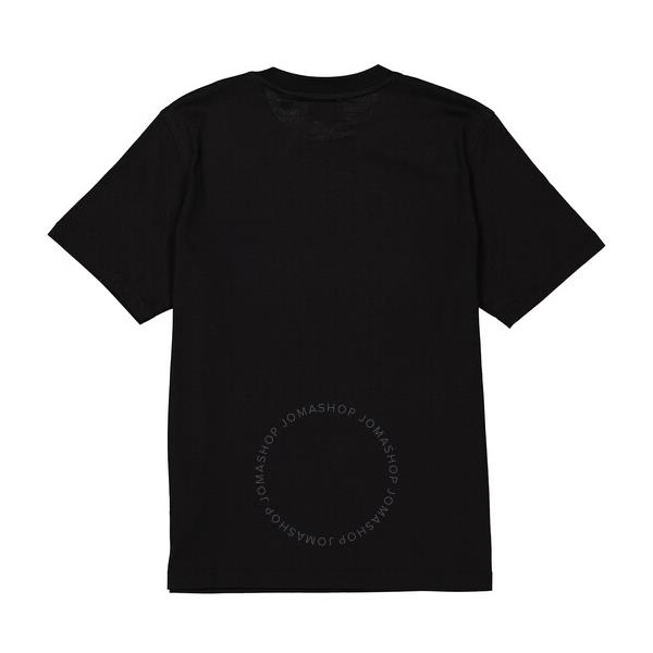 버버리 버버리 Burberry Ladies Black Monogram Motif Cotton T-shirt 8017121