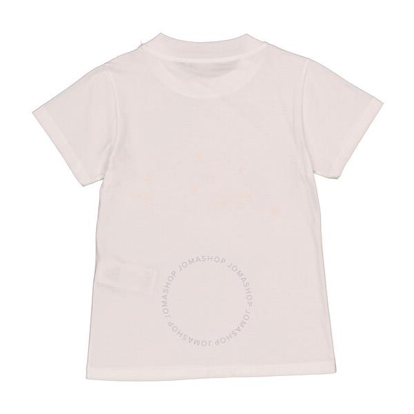 스텔라 맥카트니 스텔라 맥카트니 Stella Mccartney Ladies Pure White The Dandelion Logo Cotton T-Shirt 6J0072 3SPX10-9000