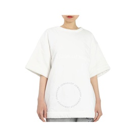 Mm6 메종 마르지엘라 Mm6 메종마르지엘라 Maison Margiela Mm6 Ladies White Logo Padded T-shirt S62GD0021-S21058-101