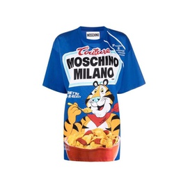 모스키노 Moschino Tony The Tiger Oversized T-Shirt In Blue A0778-1040-1299