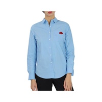 Essentiel Antwerp Essentiel Ladies Light Blue Paksoi Long Sleeved Shirt PAKSOI-LS SHIRT-AIR Blue
