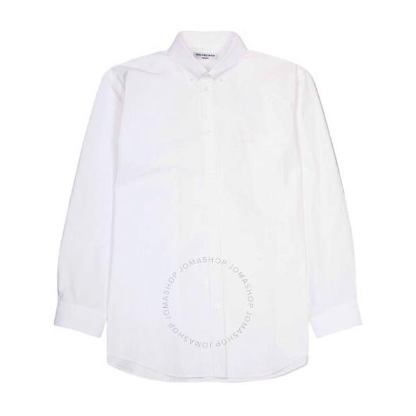 발렌시아가 발렌시아가 Balenciaga White Button-Down Large Fit Cotton Shirt 690341 TYB18 9000