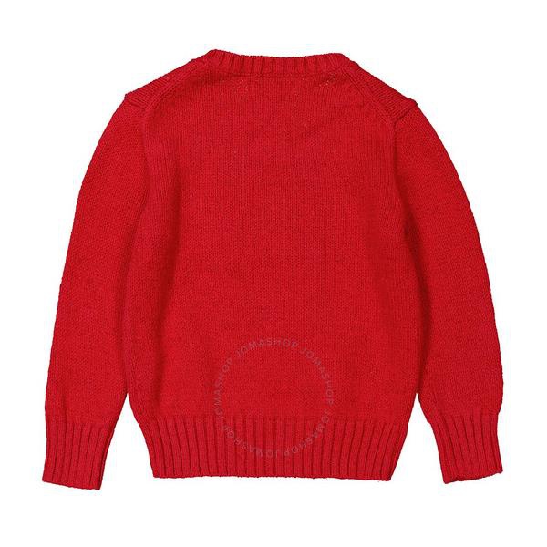 폴로랄프로렌 폴로 랄프 로렌 Polo Ralph Lauren Boys Red Polo Bear Intarsia Sweater 321892561001