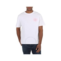 Gcds White Surfing Wirdo Print Cotton Jersey T-Shirt SS23M130653-01
