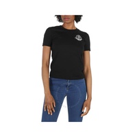 몽클레어 Moncler Ladies Logo Patch Slim-Fit Cotton T-Shirt G20938C00016-829FB-999