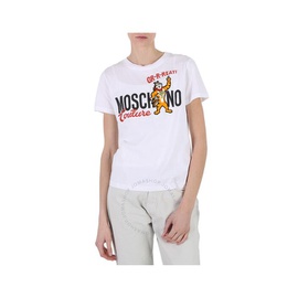모스키노 Moschino Ladies White Tony The Tiger Kelloggs 에디트 Edition T-Shirt A0779-1040-1001