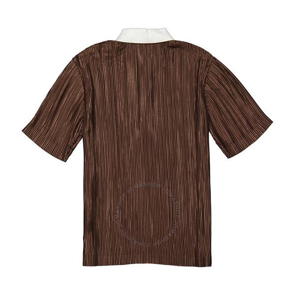 버버리 버버리 Burberry Open Box - Krazy Love Print Pleated Polo Shirt 4566938