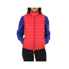 Save The Duck Ladies Tango Red Puffer Gilet Vest D88040W-GIGA13-70014
