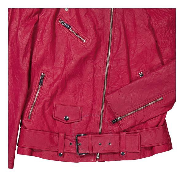 마이클 코어스 Michael Kors Open Box - Ladies Crinkled Leather Moto Jacket MU92J0K2A3-505