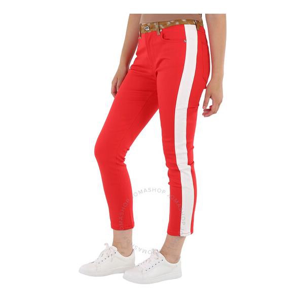 버버리 버버리 Burberry Runway Fawn Print Two-tone Slim Fit Pants 4559960