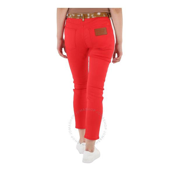 버버리 버버리 Burberry Runway Fawn Print Two-tone Slim Fit Pants 4559960