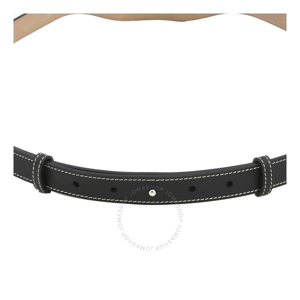 버버리 버버리 Burberry Ladies Black Leather Cut-Out Detail Belt 8039573