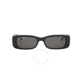발렌시아가 Balenciaga Grey Rectangular Ladies Sunglasses BB0096S 001 51