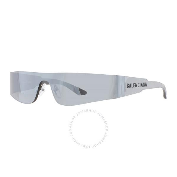 발렌시아가 발렌시아가 Balenciaga Silver Rectangular Unisex Sunglasses BB0041S 002 99