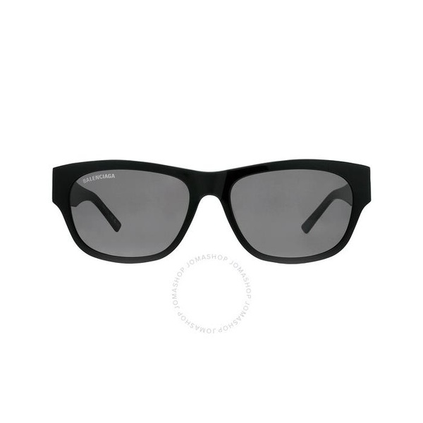 발렌시아가 발렌시아가 Balenciaga Grey Oval Mens Sunglasses BB0164S 001 57