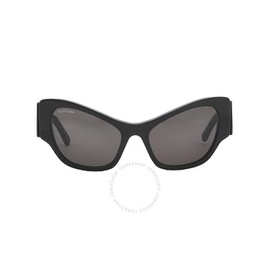 발렌시아가 Balenciaga Grey Cat Eye Ladies Sunglasses BB0259S 001 58